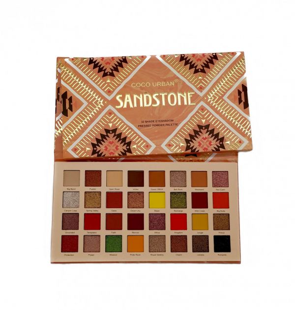 Coco Urban Sandstone 32 Shade Eyeshadow Pressed Powder Palette